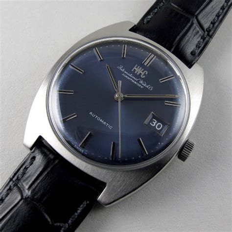 International Watch Company Ref. 1828 steel vintage wristwatch, 